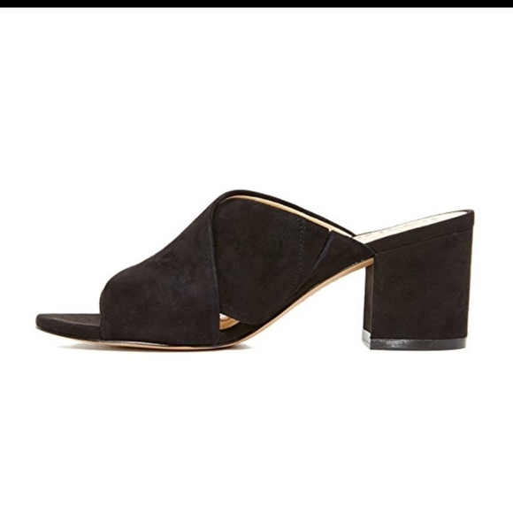 Sam Edelman • Stanley Black Suede Mule Sandals - Picture 3 of 12